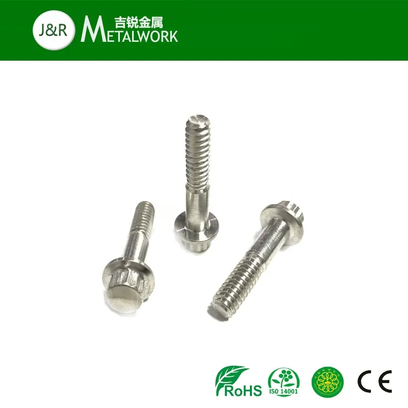 M7*32 stainless steel 12 point flange bolt black/chrome plated/golden finishing