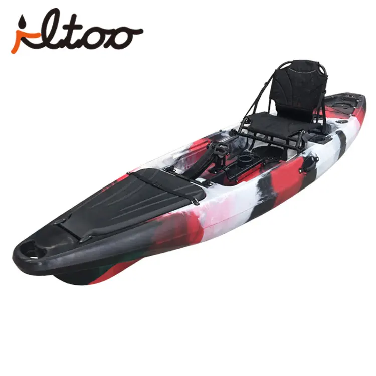 12ft one person foot pedal kayak with rudder system
