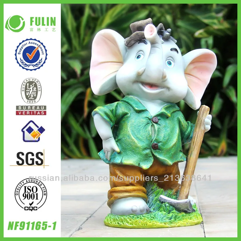 инновации, ручной работы polyresin слона satue