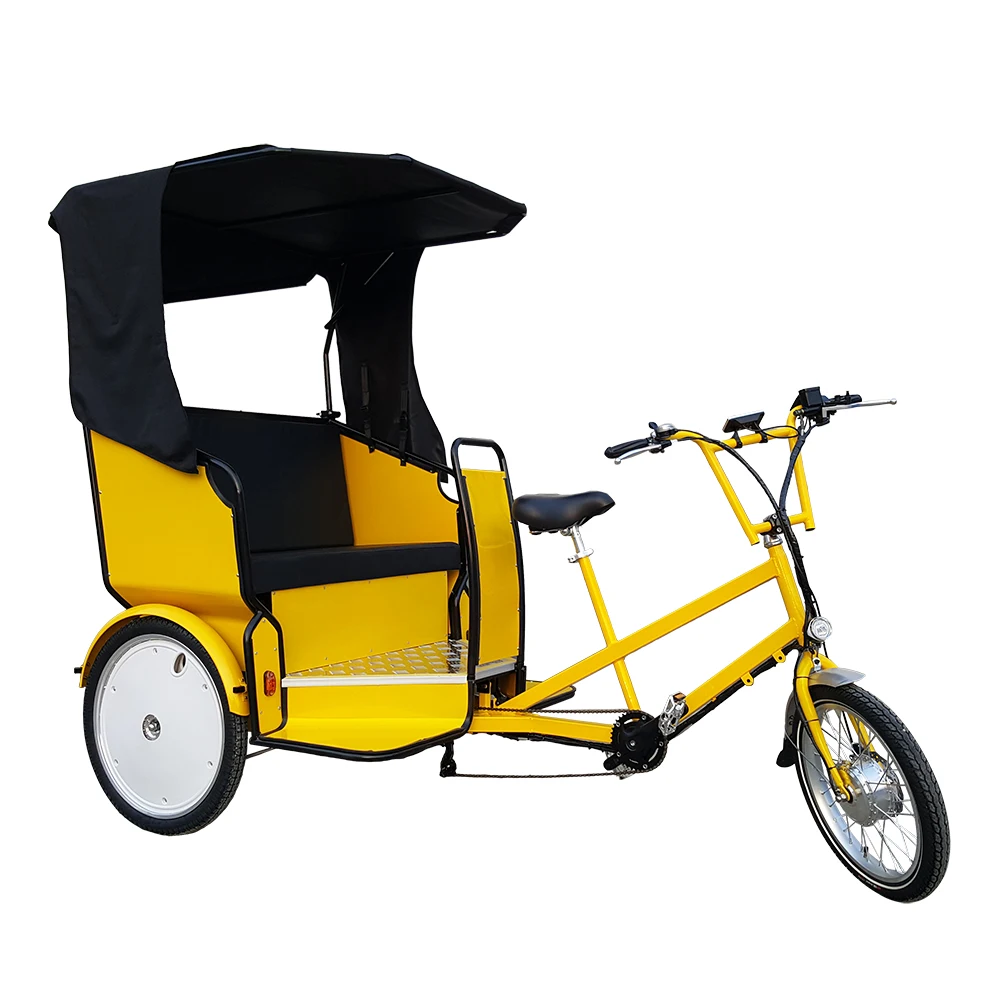 Wholesale MOTRICK Free Parts 3 Passengers Pedal Assist 6 Speed Crawls 3 Wheel Electric Pedicab Taxi Tricycle