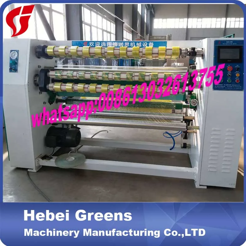 high speed four shafts bopp tape slitting machine factory