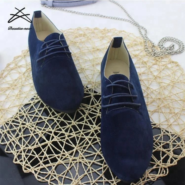 Wholesale custom made casual designer stylish beautiful ladies flat shoes for women suede loafers
