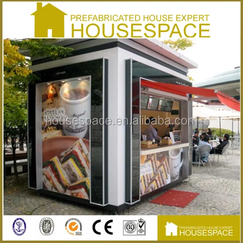 Recycled outdoor Low-cost Houses Container fast food kiosk