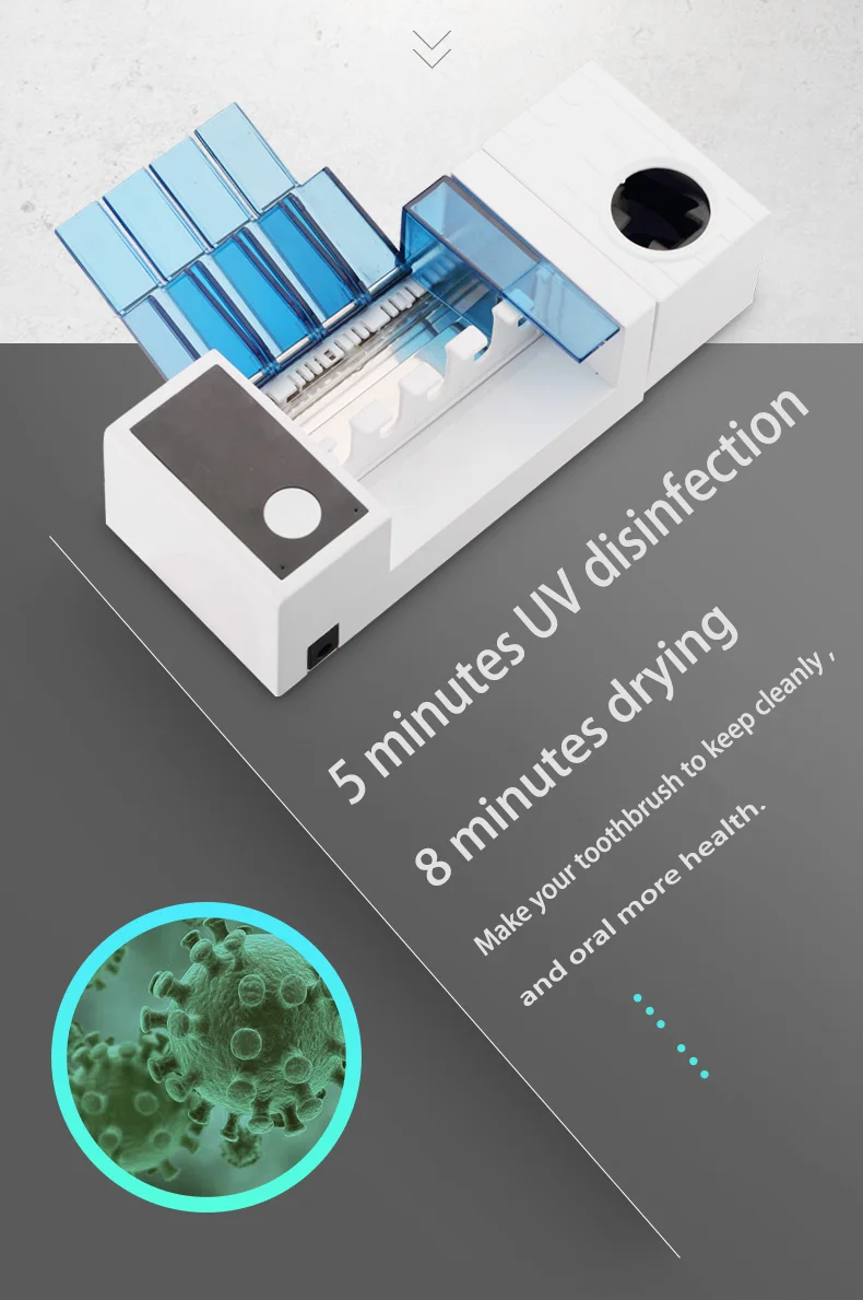 Multi-function Toothbrush Sterilizer holder B532 toothpaste dispenser drier hot sale