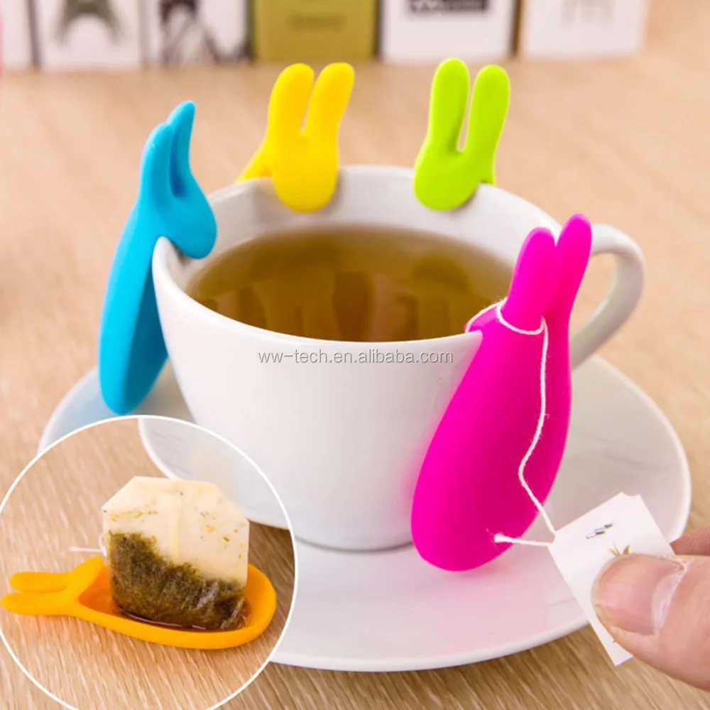Cute Bubby Rabbit Silicone Tea Bag Holder