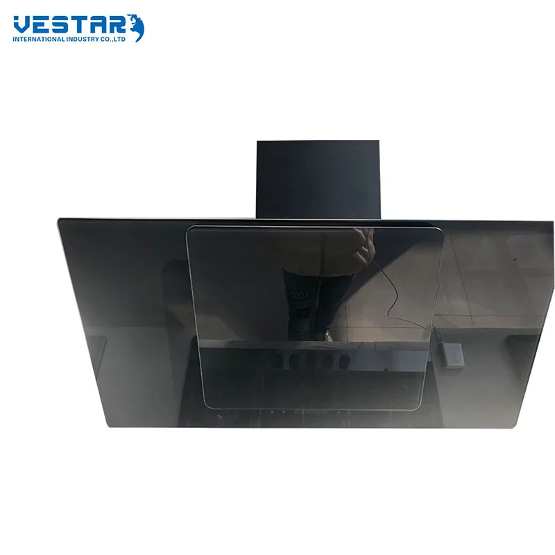 Fully enclosed exquisite shell touch control cooker hood