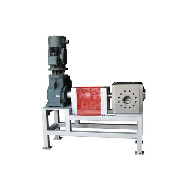 Batte melt pump in monofilament extruder plant