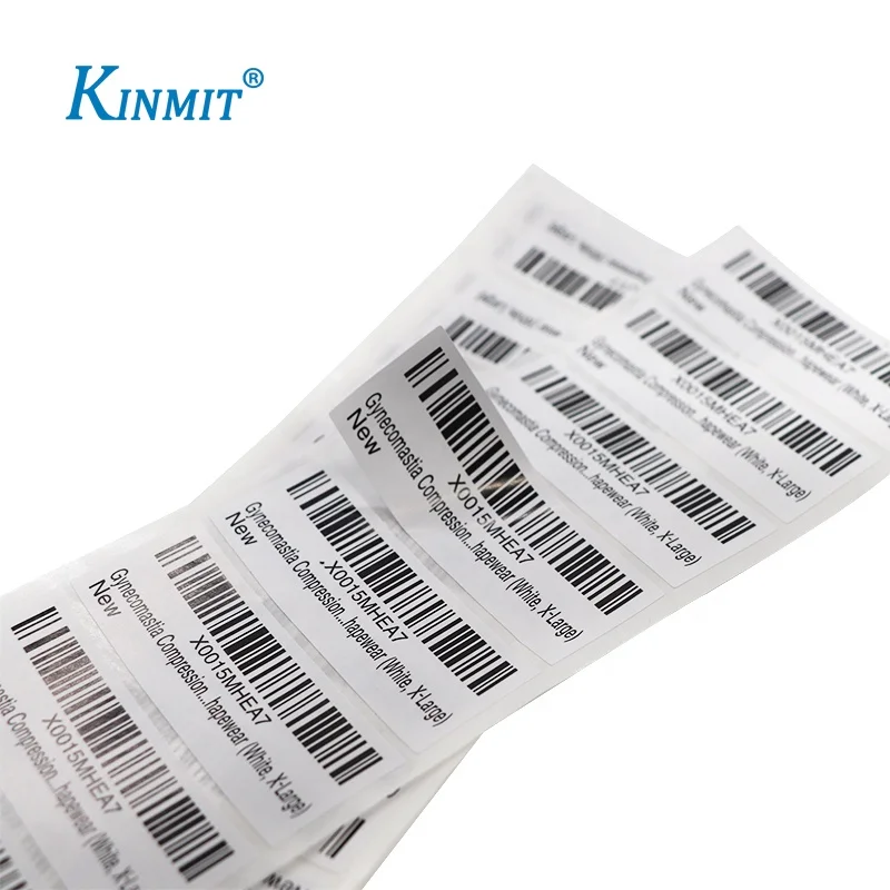 Adhesive Running Number / Serial Number Stickers Barcode Sticker Labels Supplier