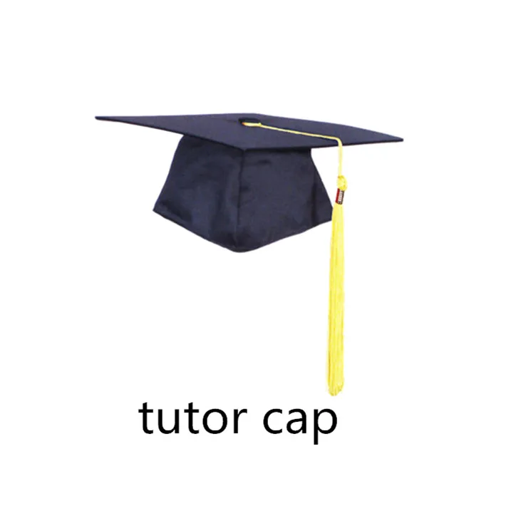 2019 unisex adult matte graduation dress up hat black bachelor cap with tassel adjustable graduation cap