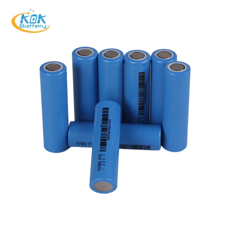 KOK POWER 2.2V 1.3Ah LTO Battery Lithium Titanate Oxide Battery LTO Cylindrical 18650 Fast Charge Lithium Battery