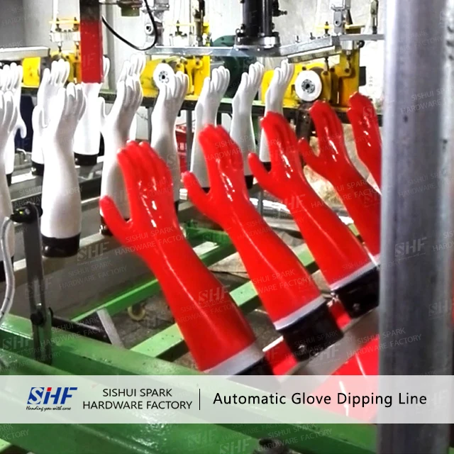 Long Sleeve (Knitting/Sewing)Sandy/Foam Glove Production Line/glove dipping machine