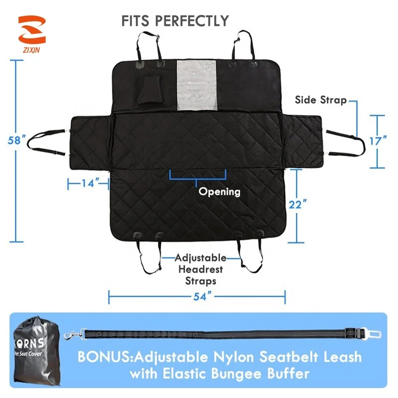 Pet Car Back Seat Cover Bench Dog Cat Mat Blanket Waterproof Hammock Rear Protector