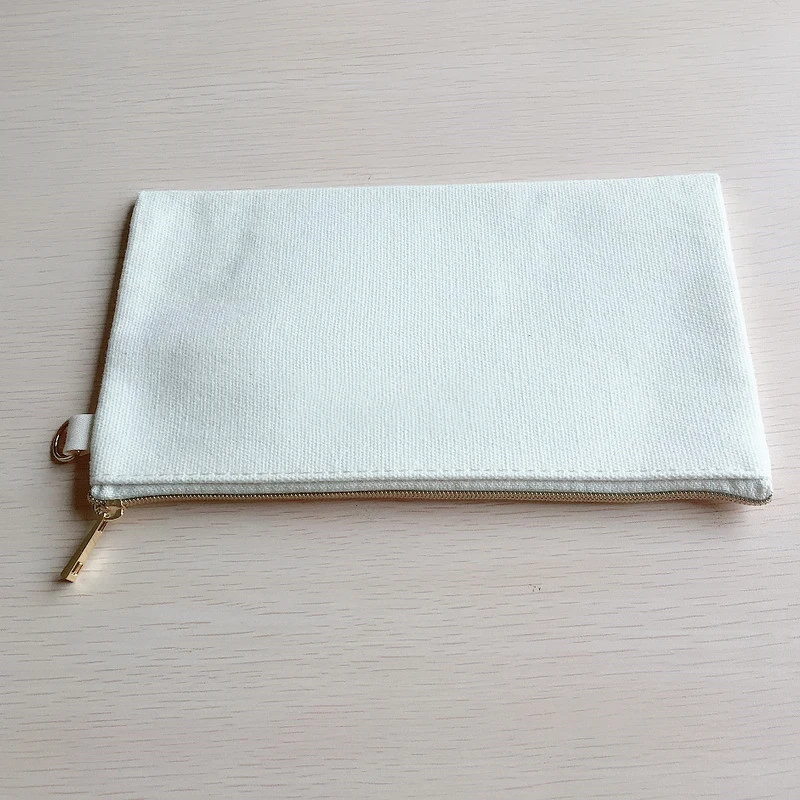 custom printed cotton canvas Cosmetic Toiletry Bag