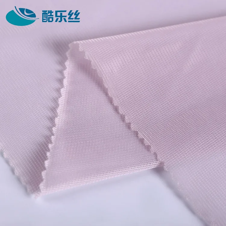 
factory custom garment suit lining 100% polyester interlock warp knitted fabric 