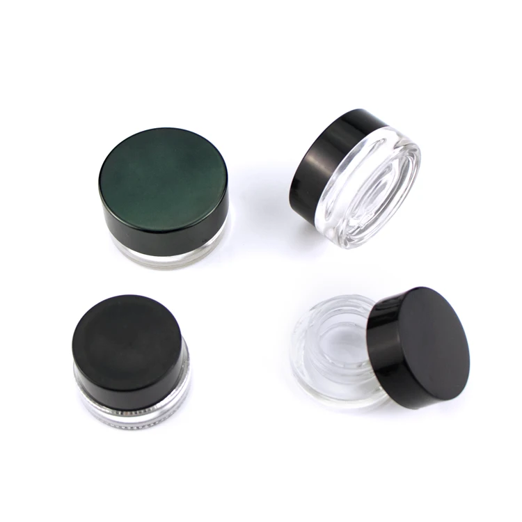 Glass Jars for cosmetics travel balms oils powders creams ointments grease small safe pots lids lot