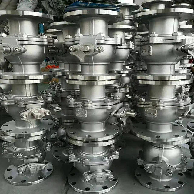 GB float flange  ball valve  Q41F-16P  DN80