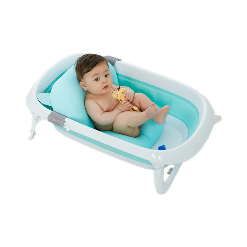 Foldable bathwater barrier baby bathtub for baby