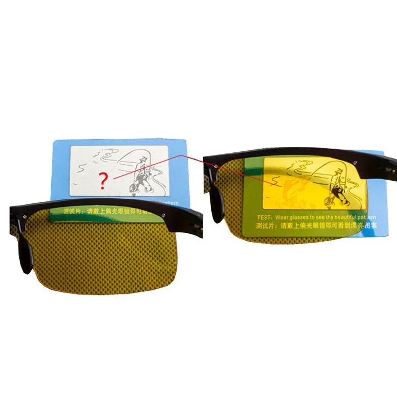 
Wholesale polarized paper card glasses test fishing pattern sunglasses accessories polarized test cards 