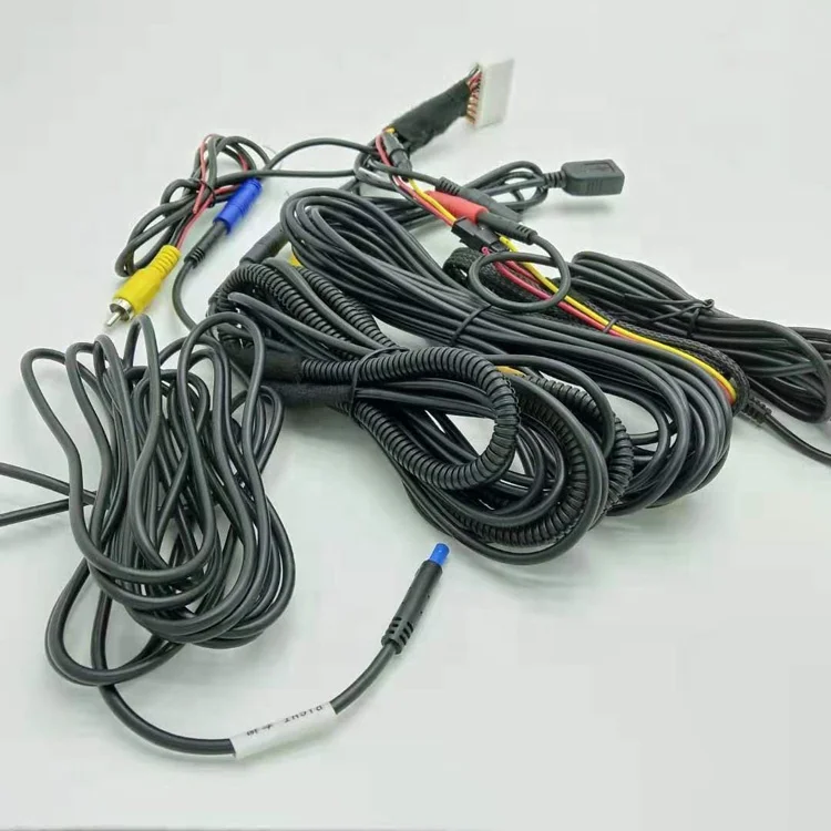
custom automotive audio/video/camera auto connector cable wire harness 