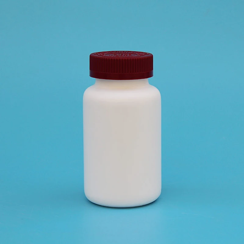 8oz 30 oz Round Cylinder HDPE Plastic Bottle with Screw-On Lids