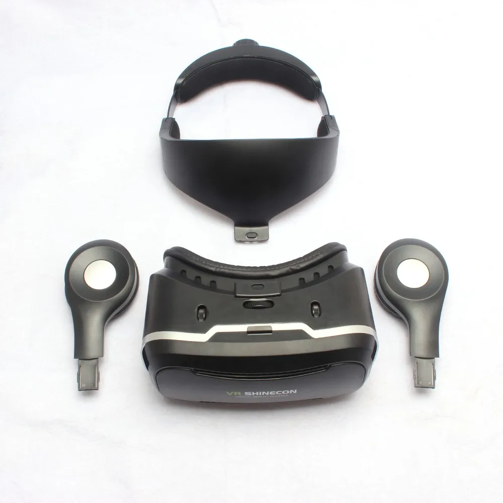 New product vr goggle with headphone from vr shinecon for iphone ios and android smartphone