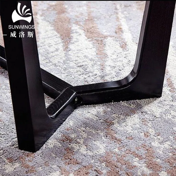Wood Dining Room Table Set Home Furniture Ash with Marble Top Wooden Legs New Modern dining table