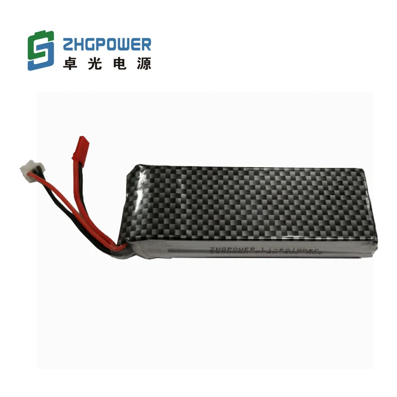 lithium polymer battery 2300mah 7.4v rc car battery