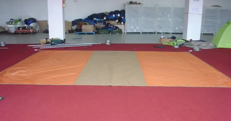 Large Screen Cabin Tent Mosquito Proof with Beach Sunshade  Tarp Webbing Strap Padded Reinforced Corners Recycled RPET Fabric