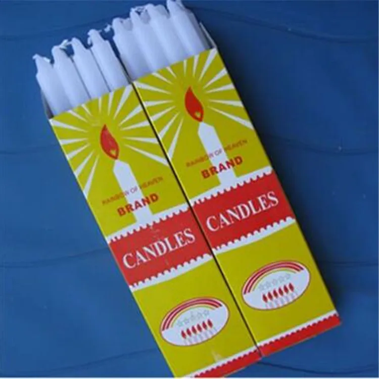 hot sale cheap candle wax white pillar candle /thin candle white manufacturer