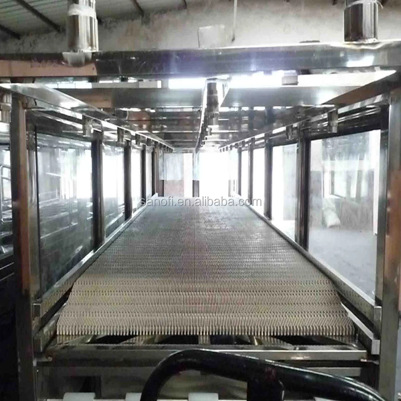 water spraying bottle cooling tunnel for hot filling production line