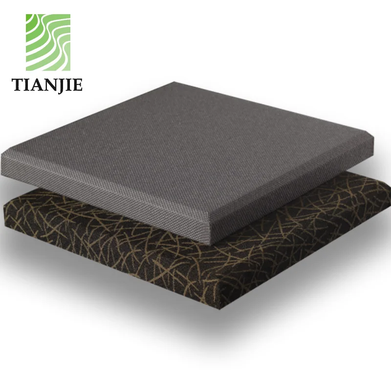 Tianjie Acoustic panels Factory Cinema movie theater soft sound fabric wrapped acoustic wall panel