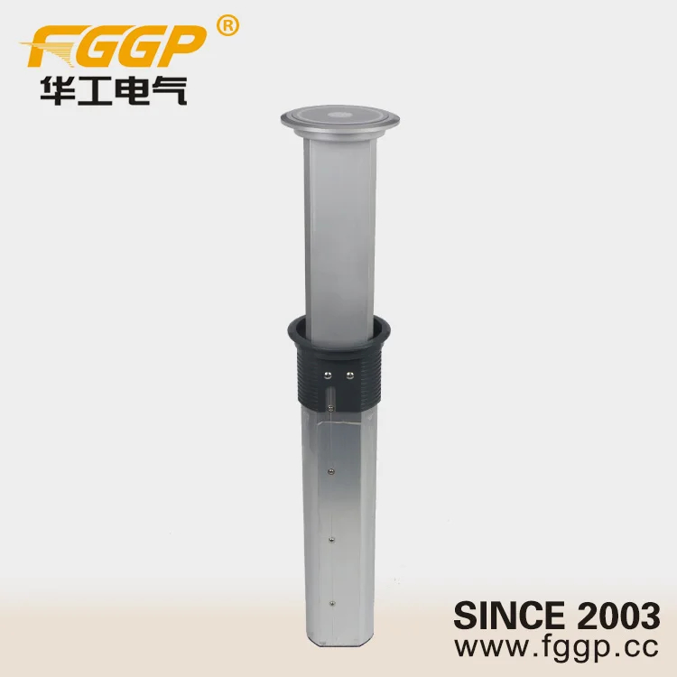 Intelligent Retractable Smart Kitchen Tabletop Hidden Pop Up Vertical Electrical Socket With USB port