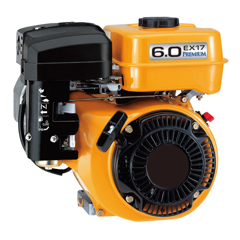 
EX17 Air-cooled 4 stroke single cylinder OHC horizontal PTO shaft 6hp gasoline engine 