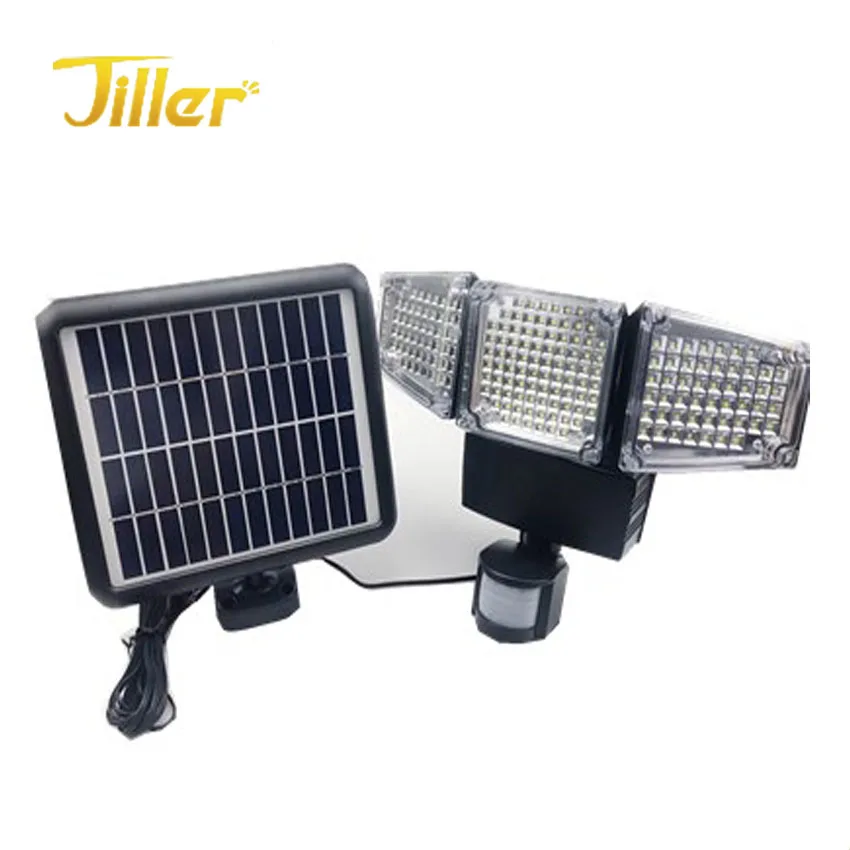 Solar Lights Motion Sensor 188 LED 1000 Lumens Outdoor Sensor Light Weatherproof Triple Dual Head Outdoor