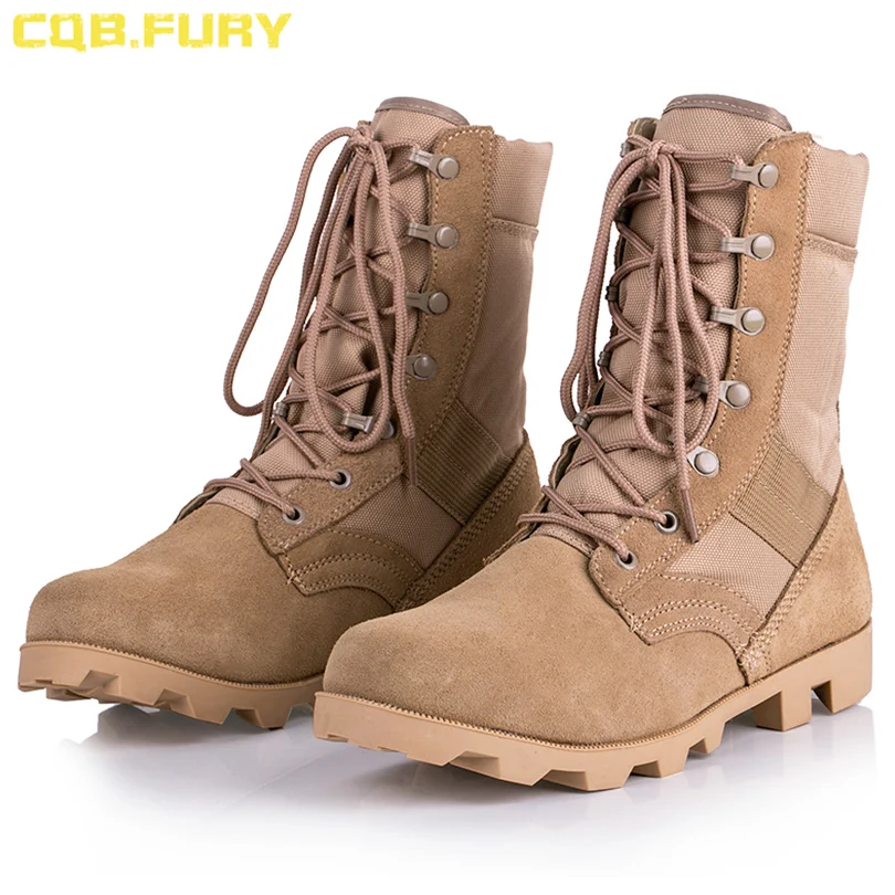 
Custom military army tactical boots combat jungle desert suede leather Panama Sole boots 