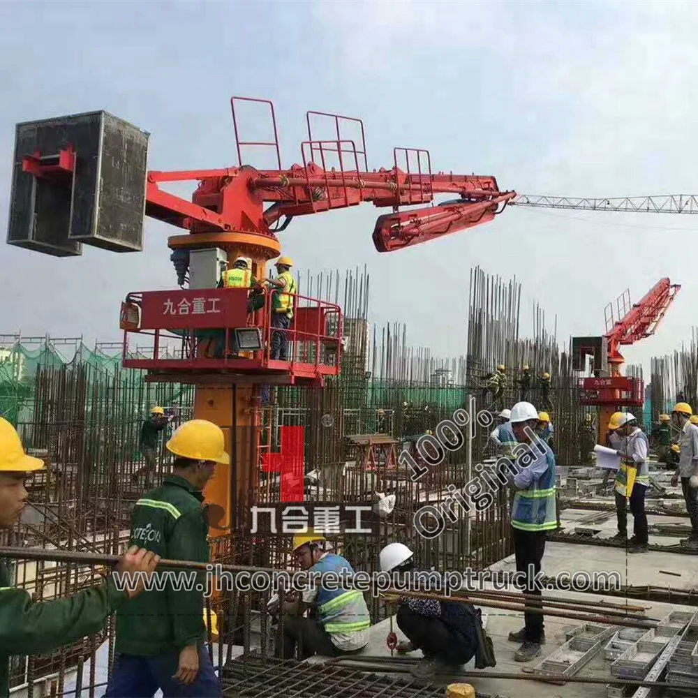 
Floor climbing Elevator well climbing concrete placing boom hydraulic concrete distributor! 