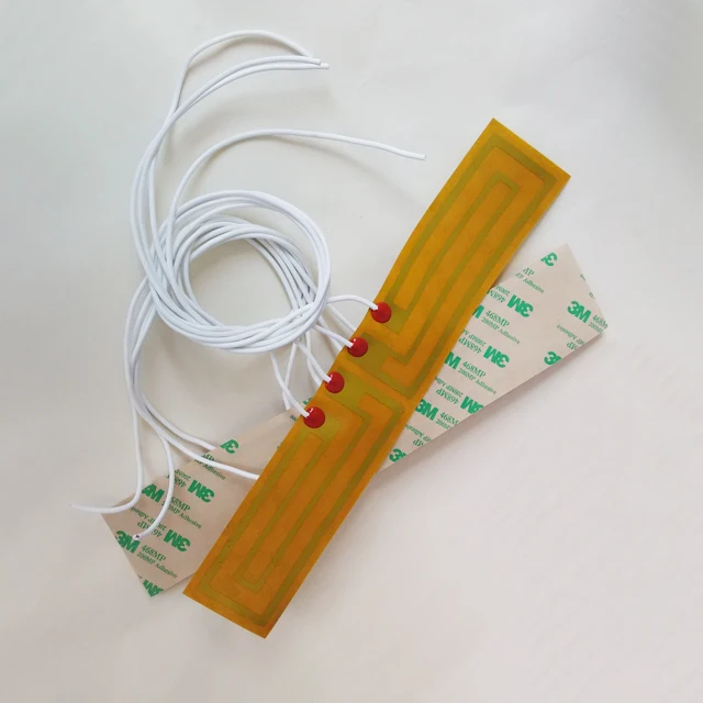 Kapton heater 200 x 200 mm surface 12 Volts 90 Watts 100k ohm thermistor