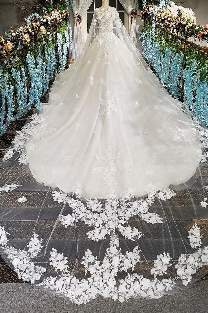 Wholesale Turkey Russian Ball Gown Applique  Wedding Dress