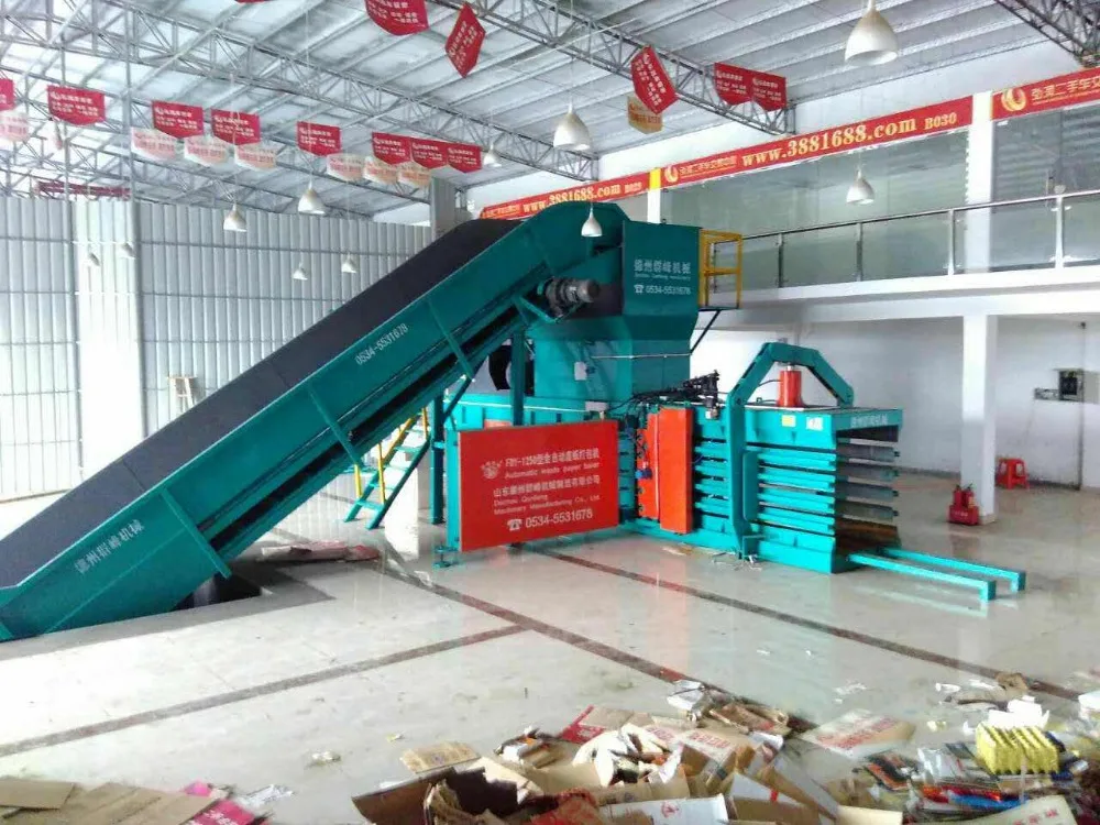 Автоматический пресс для макулатуры, пакетировочные машины картонная коробка уплотнители гидравлический пресс-подборщик для продажи