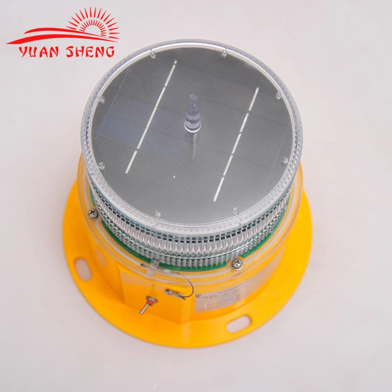 Solar IP68 LED Helipad Aviation Obstruction Light With Bird Spike