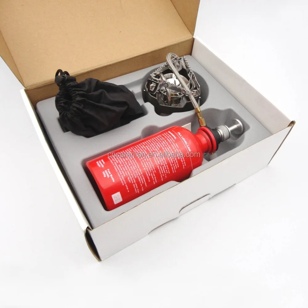 Multifuel Camping Gas Stove, Camping Gas/Petrol/Gasoline Burner with 500ml Fuel Bottle OEM Orders Accepted