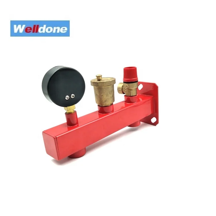 High quality  best price Safety Group Bar Boiler Heater Valve Vent Manometer 3 Bar