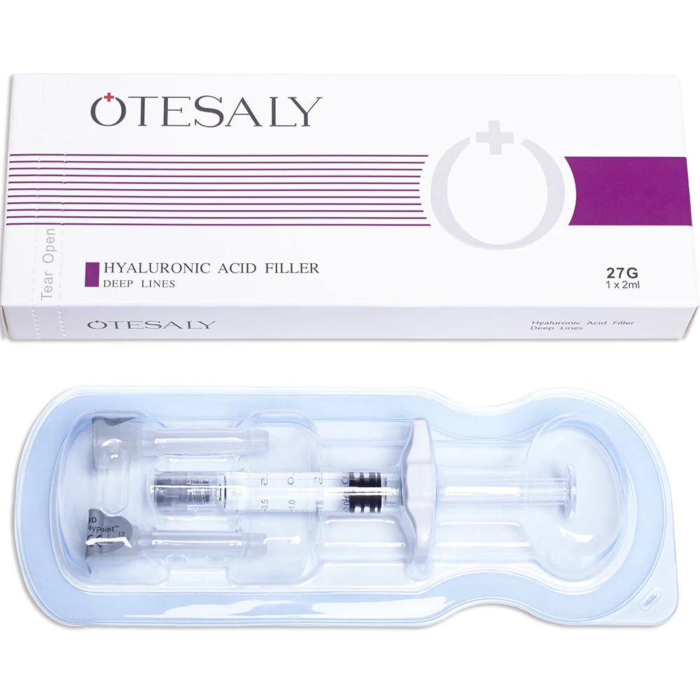 
Otesaly CE Collagen Facial HA Derma Filler 2ml Injectable Hyaluronic Acid Dermal Fillers For Nasolabial, Chin, Cheek, and Nose 