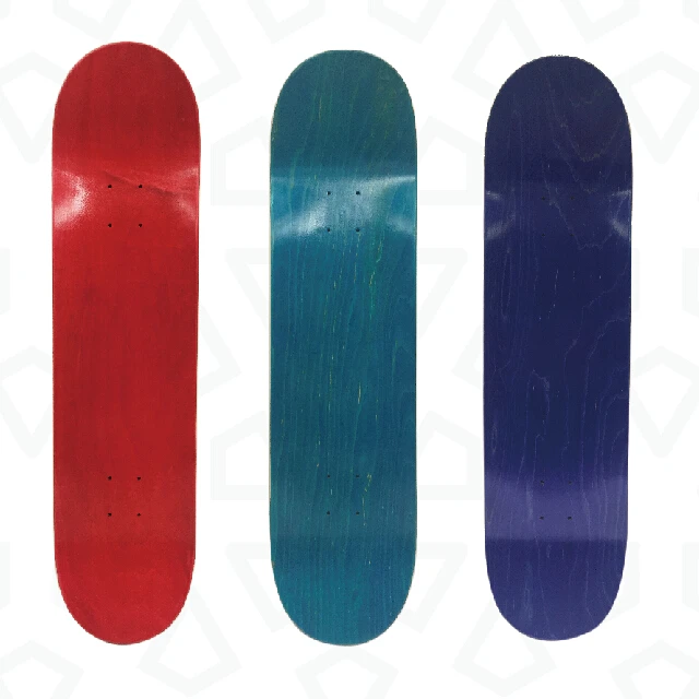 
Pro Quality 100% 7 Plies Canadian Maple Blank Skateboard Decks in Various Size Colors and Concaves 