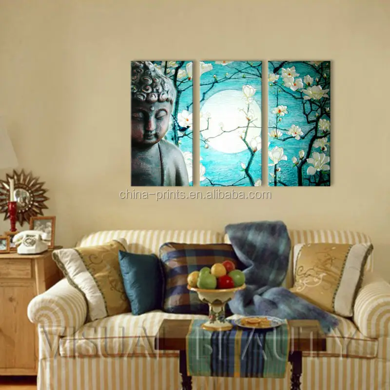 Buddha Oil Painting On Canvas/3D Buddha Painting/Indian Buddha Oil Paintings