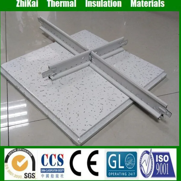 
595*595 ceiling tiles price/ Sound absorbing Roof materials Mineral ceiling panel 