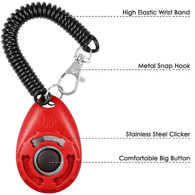 
New Upgrade Version Dog Training Clicker With Wrist Strap Clicker Training 