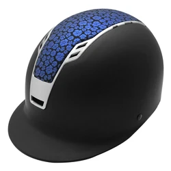 VG1,CE EN1384:2017 Equestrian helmet Newest matte black crocodile horse riding helmet