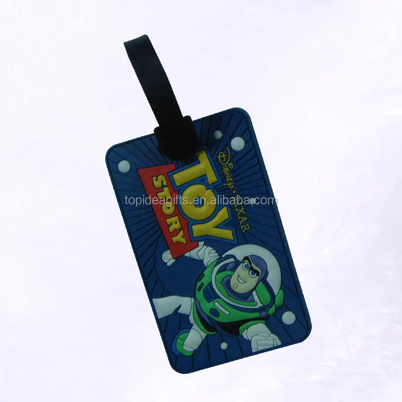 Export Promotional 3D cheap bulk travel gift custom rubber soft pvc luggage tags