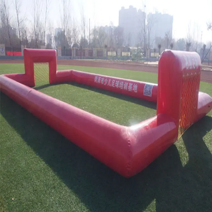 10 years factory directly sell inflatable soccer ball pitch inflatable football field soccer training equipment set